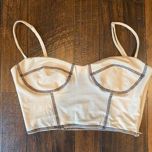 Princess Polly “Leilani Top”, size US 4 in beige